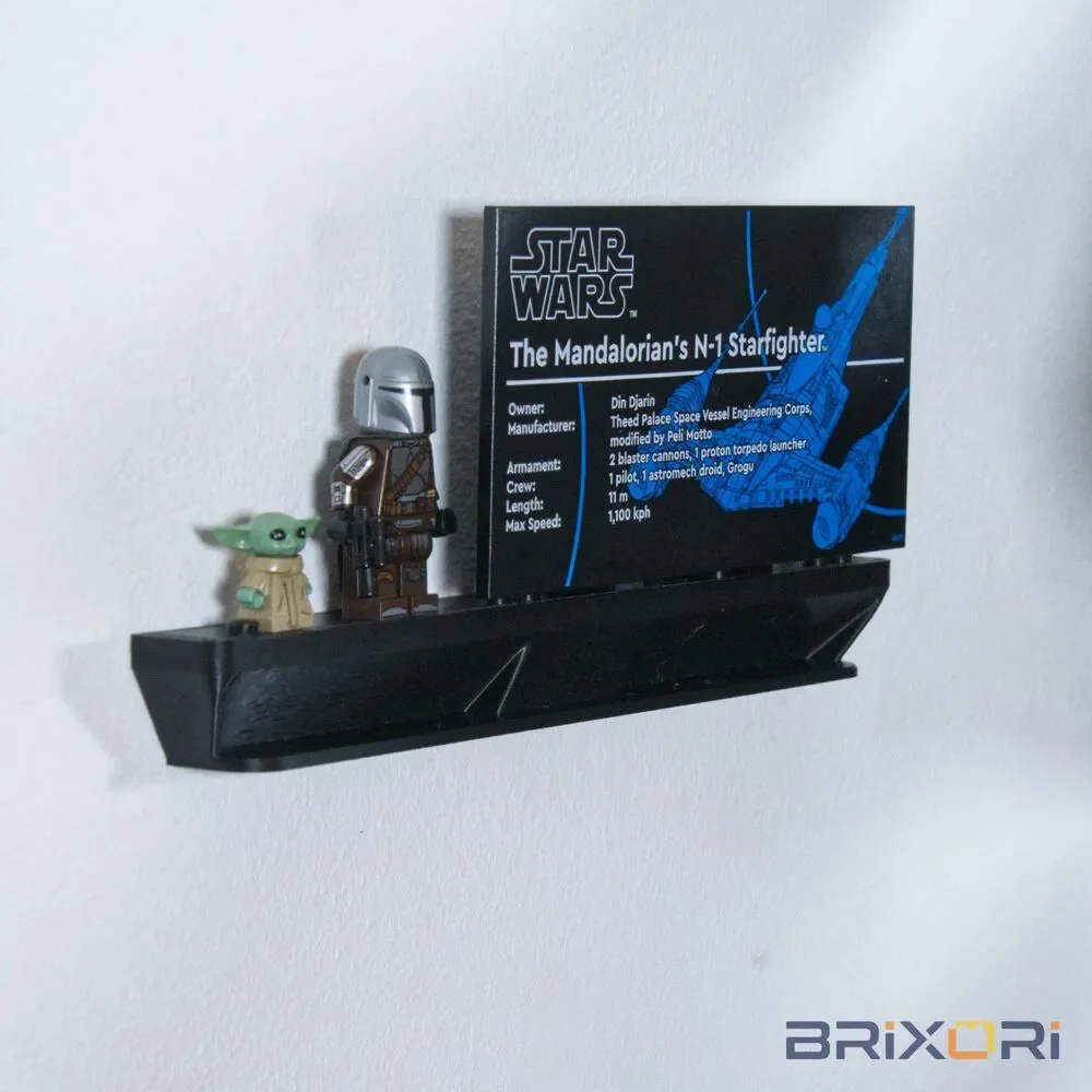 Adjustable Flush Wall Mount for LEGO UCS N-1 Starfighter - 75442